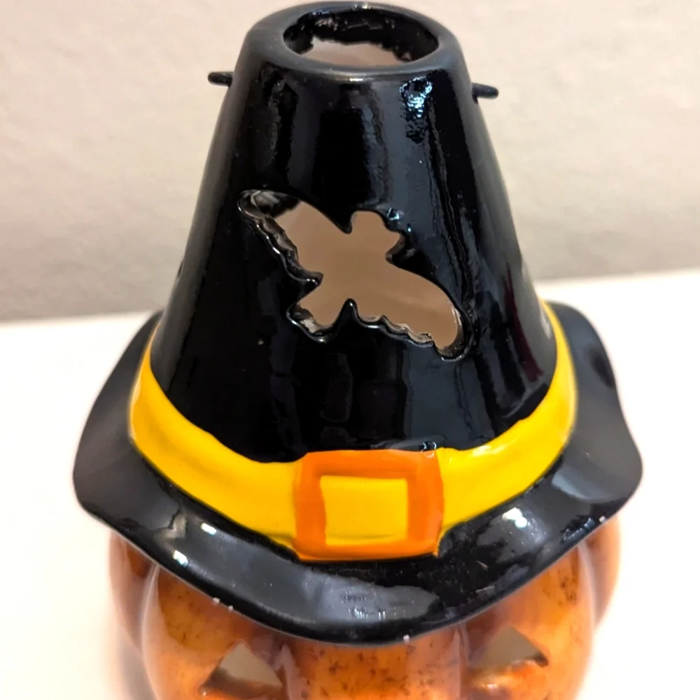 Halloween Pumpkin Candle Holder